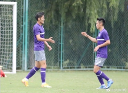 周通赵英杰建功|津门虎3-2力克泰山U21